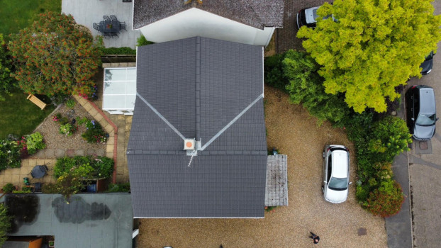 Strip and re-roof using standard pattern tiles